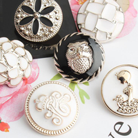 Boutons de couture luxueux et écologiques, directement de l'usine, avec perles en plastique et décoration en maille pour vêtements