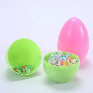 New Arrival Large Pastel Easter <strong>Eggs</strong> Empty Colorful Bright Eggshells with Hinge for Easter Hunt Party Favor Prize Supplies - Product Image 4