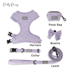 สายจูงสุนัขแบบปรับได้พร้อมคลิปหนีบด้านหลังผ้าฝ้ายให้ความอบอุ่นอิสระสีชมพูอ่อน - Product Image 2