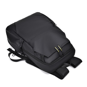 Sac à dos pour hommes, sac d'ordinateur de 15 pouces, sac de voyage d'affaires, couleur unie, noir, gris, bleu, style jeune - Product Image 5