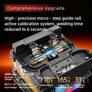 NUEVO Empalmador de Fibra Óptica KaiTeng M6 de 6 Motores con VFL/OPM, Batería de Litio de Gran Capacidad, Empalme Rápido en 6 Segundos - Product Image 2