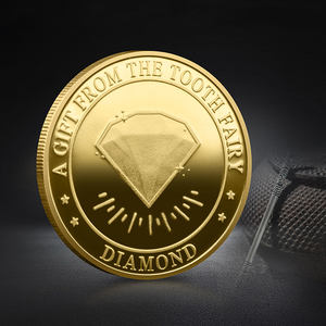 Precio de fábrica Hada de los dientes Monedas de oro Regalo para niños Diente Metal <span class=keywords><strong>Moneda</strong></span> conmemorativa Corona - Product Image 5