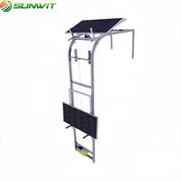 Échelle pliante de 10 mètres pour l'installation de panneaux solaires, avec levage automatique