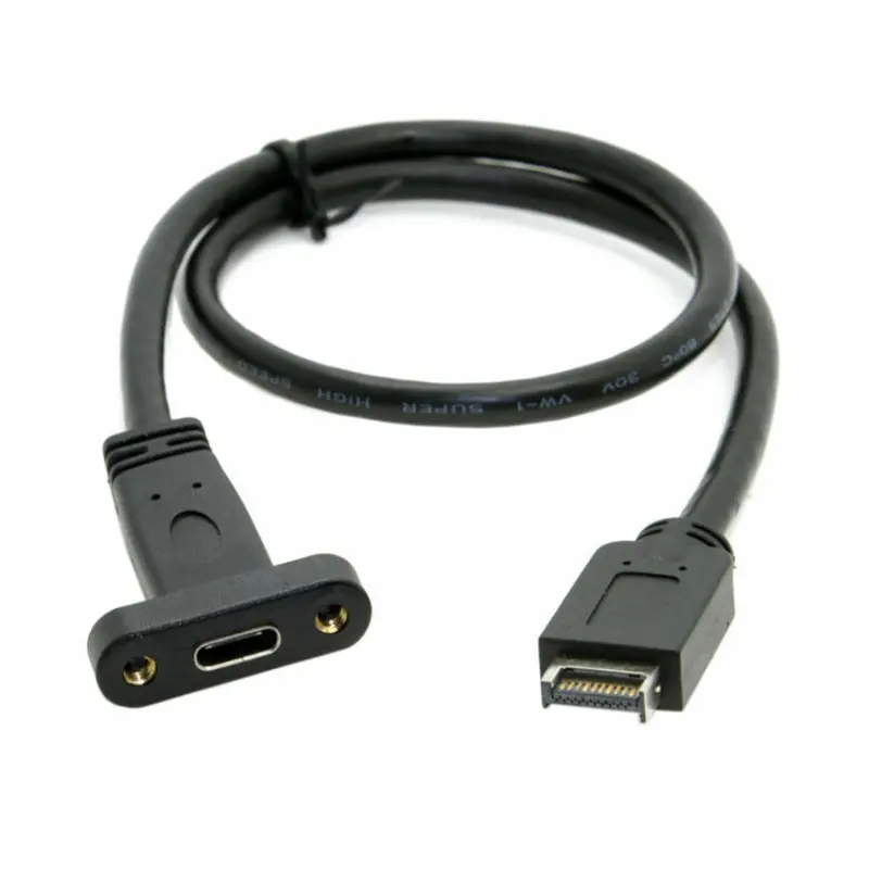 Intestazione del pannello frontale USB 3.1 A USB 3.0 tipo A femmina A tipo E cavo di prolunga del connettore maschio A-Key 50cm