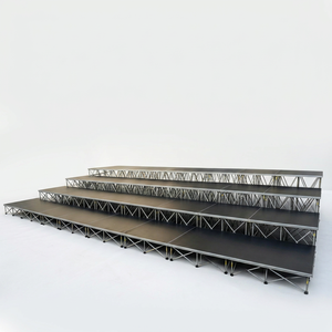 Plataforma de Escenario Portátil de Alta Calidad, Panel de Madera Contrachapada, Plataforma de Escenario de Aluminio Plegable para Uso en Conciertos al Aire Libre - Product Image 1