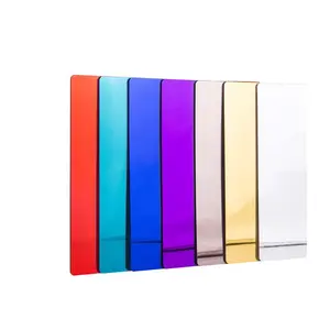 mirror acrylic 3mm dark gold 1220*21830mm for decorate mirror acrylic sheet