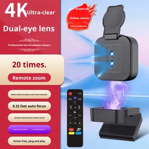 Caméra d'ordinateur B20 4K avec télécommande, <span class=keywords><strong>zoom</strong></span>, écran vertical, diffusion en direct, <span class=keywords><strong>réunion</strong></span>, 24MP, vision nocturne, mise au point automatique intégrée - Product Image 1
