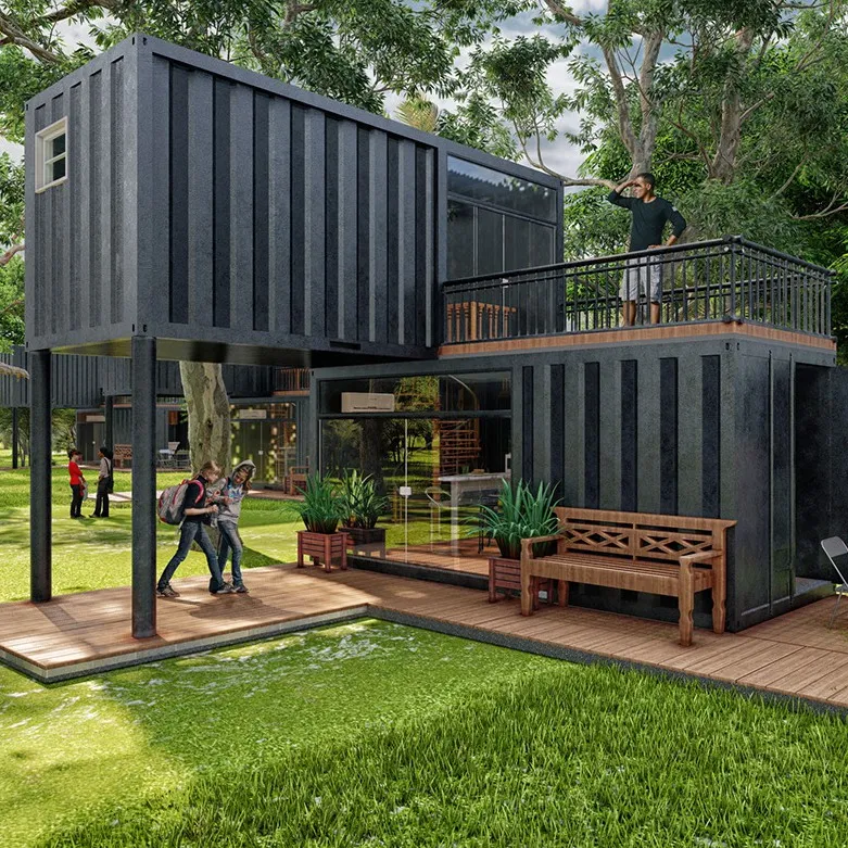 modern cottage house buildings container house turnkey container homes double wide