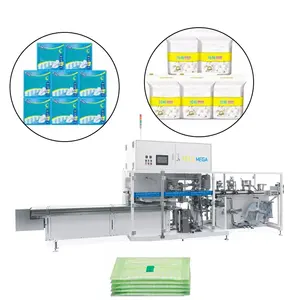 Automatic Disposable Adult Diaper Pad Women Sanitary Napkin Roll Film Bagging Packing Machine