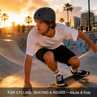 Casque DEVIATE pour adultes et enfants, pour le roller, le skateboard, le vélo, rose, certifié CE EN1078 CPSC, matériau ABS+EPS, 340g