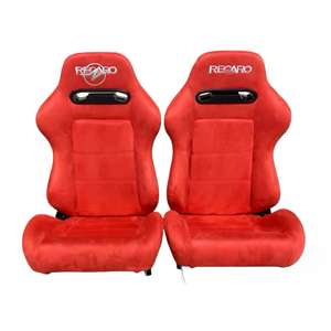 Высокое качество черная искусственная кожа Ковш Сиденья для спортивного автомобиля гоночный автомобиль обновление и ремонт подержанных - Product Image 2