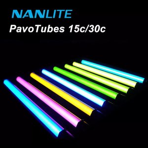 NanGuang <span class=keywords><strong>Nanlite</strong></span> <span class=keywords><strong>Pavotube</strong></span> 15C 30C RGB tubo de luz LED 2700K-6500K Barra de luz de mano Video película estudio fotografía iluminación - Product Image 1