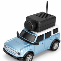 Voiture RC avec caméra 1:64, mini voiture RC avec caméra HD WiFi, télécommande 2,4 GHz, caméra, gyroscope, 3 vitesses, voiture jouet pour garçons et enfants