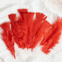 Plat 4-6 pouces plume de dinde pour bricolage artisanat cheveux Costume accessoire de pêche mouche attachant matériel ornement capteur de rêves frange décor
