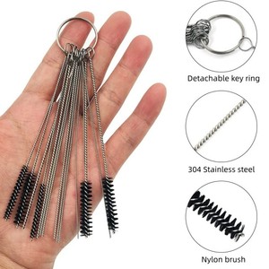 Ensemble <span class=keywords><strong>de</strong></span> brosses <span class=keywords><strong>de</strong></span> <span class=keywords><strong>nettoyage</strong></span> durables pour carburateur et pommeau <span class=keywords><strong>de</strong></span> douche avec aiguille en acier inoxydable et embouts en nylon pour un <span class=keywords><strong>nettoyage</strong></span> en profondeur - Product Image 4