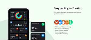 Pulseira Alerta Vida Médica para Senior com Alerta De Queda Botão De Pânico 2 Way Communication Fitness Tracker - Product Image 6