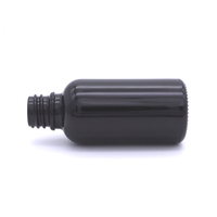 30ml Schwarze Glas-Tropfflasche mit Weißer Silberner Pipette