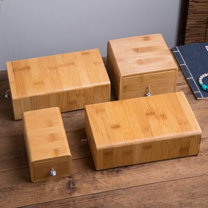 Boîte à bijoux en bois de taille moyenne avec tiroir pour rangement, style moderne et simple - Product Image 4