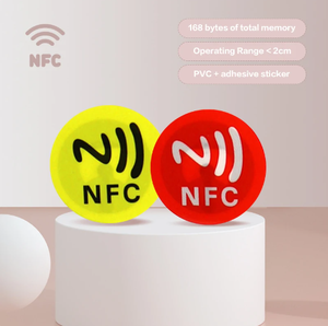 Mini RFID 13.56MHz NFC Waterproof PVC Material <span class=keywords><strong>Smart</strong></span> Adhesive Stickers Mini Tag Random Color Access Control Cards Todos os telefones - Product Image 4
