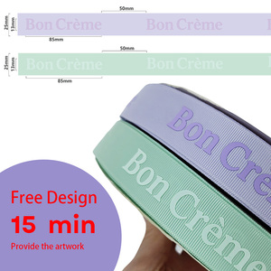 <span class=keywords><strong>Nastro</strong></span> Grosgrain Morbido di Lusso Personalizzato con Stampa a Rilievo 3D e Logo per Decorazioni Regalo, Compleanno, Natale, Feste ed Eventi - Product Image 6
