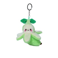 Schattige bananenhanger, gesimuleerd fruit, pluche speelgoed, tasbedel, pluche tasdecoratie, voegt elegantie toe voor kinderen van 5-7 jaar