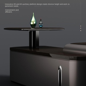<span class=keywords><strong>Scrivania</strong></span> <span class=keywords><strong>da</strong></span> <span class=keywords><strong>Ufficio</strong></span> Moderna e Lussuosa - <span class=keywords><strong>Design</strong></span> a L in Legno Massello, <span class=keywords><strong>Scrivania</strong></span> Direzionale Mobile - Product Image 5