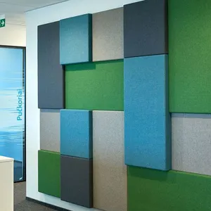 Polyester fiber Acoustic Panel cho khách sạn cách âm tường paneldecorative Hexagon Acoustic Panel