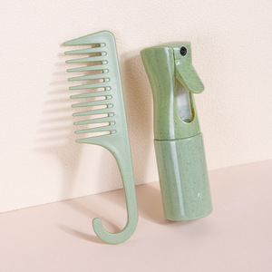 Collezione Professionale di Pettini in Paglia di Grano per il Controllo del Crespo, Kit per la Cura del Cuoio Capelluto con Pettine a Denti Larghi, Spazzola Massaggiante e Flacone Spray - Product Image 5