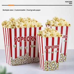 Contenitore per Popcorn Personalizzabile con Logo, Secchiello Quadrato Facile da Usare per Feste e Serate Cinema - Product Image 4