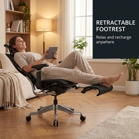 Chaise de jeu AOR avec base en alliage d'aluminium, contrôle de l'inclinaison verrouillable, châssis télescopique, pédale de commande, vente en gros d'usine