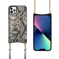 Étui de téléphone portable en cuir chaud sac à bandoulière avec chaîne étui ultra mince pour iphone 13 14 Pro Max