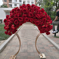 Support à fleurs en fer moderne vintage doré, décoration de centre de table pour mariage et événements