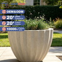 Jardinière en béton GRC UHPC moderne entièrement personnalisée pour l'aménagement paysager, les projets d'architecture et de paysagisme