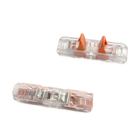 Conector de empalme en línea 221-2411 con palancas, nuevo, original alemán, de 2 conductores, cubierta transparente, 221 2411