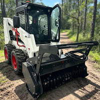 Trincia Forestale Hightop per Skid Steer, Attrezzatura Decespugliatrice per Minipale Diesel Compatte