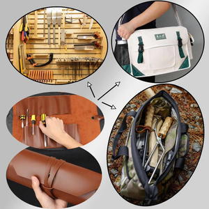 Sac de rangement portable pour clés et tournevis, étui de rangement pour outils enroulable durable pour électricien, <span class=keywords><strong>charpentier</strong></span>, mécanicien - Product Image 6