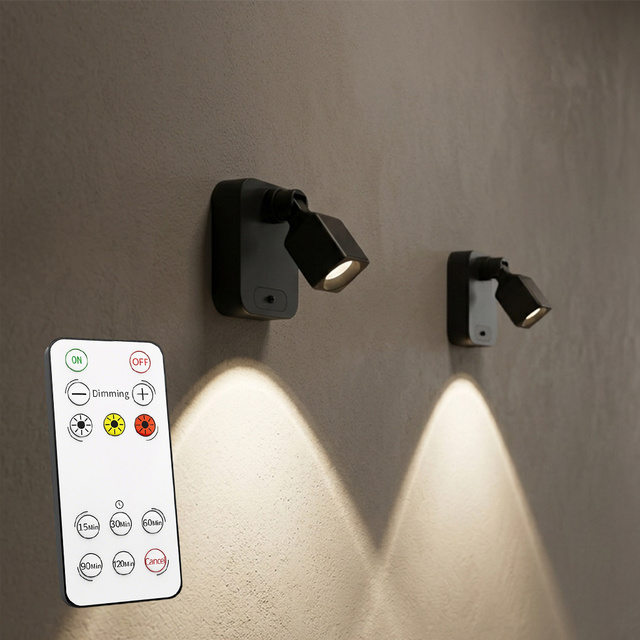 Picture Lights for Wall Art Rechargeable 2W 4000mAh Wireless Magnetic Light With Remote Timer for Artwork and Displays OEM ODM