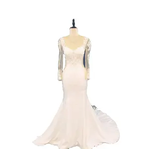 Factory Wholesale Long Sleeve Lehnga Choli Party Wear Plus Size For Bride Luxury Wedding Dress Bridal Gown