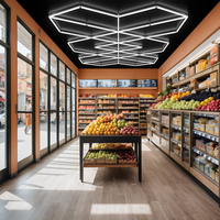 Meilleures ventes Supermarché Gym Garage Connexion sans couture Connexion en une étape Diamond Led Detailing Light