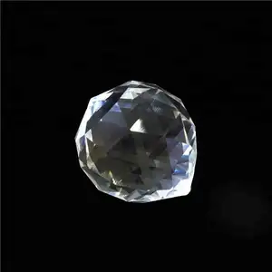 15mm-100mm Crystal Stones lampadario Balls Round lampadario sfaccettato parti sfere di vetro per regalo di natale decorazioni di nozze