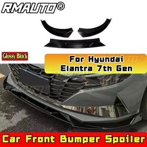 Front Bumper <b>Lip</b> for Hyundai Elantra 7th Gen <b>Splitter</b> Diffuser Spoiler Protector Combat Edition Body Kit Car Accessories - Product Image 2