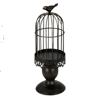 Porte-bougie cage à oiseaux antique, porte-bougie vintage, centre de table en métal, décoration, fabricant en gros