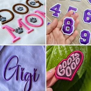 Parches Bordados con Logotipo de Letras 3D Personalizadas, con Tela de Lona y Hilo 100% Poliéster, Pequeños, Termoadhesivos para Ropa y Gorras - Product Image 6