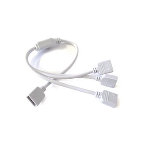 2ชิ้นตัวเชื่อมต่อ Splitter splicator Multi-SOCKET Splitter จาก1สาย RGB ไป3สาย RGB หญิงปลั๊กซ็อกเก็ต-light/ - Product Image 3