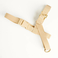 Harnais pour chien en PVC souple imperméable et élégant avec poignée en laiton massif réglable pour la formation et le confort