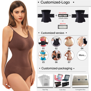 Faja Moldeadora <span class=keywords><strong>de</strong></span> <span class=keywords><strong>Cuerpo</strong></span> <span class=keywords><strong>Completo</strong></span> sin Costuras para Mujer, Control <span class=keywords><strong>de</strong></span> Abdomen, Sin Espalda, Colores Frescos, Bodysuit Reductor con Tanga - Product Image 2