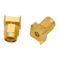 Conector RF RP SMA Macho Recto para Montaje en PCB, Chapado en Oro, 50 Ohm, 0-6GHz, para Módulo Inalámbrico