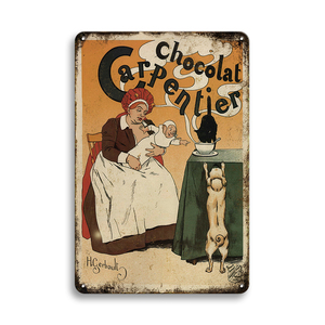 2024 meilleure vente personnalisé rétro <span class=keywords><strong>Vintage</strong></span> 20x30cm impression UV français métal étain plaque tenture murale plaque décorative - Product Image 5