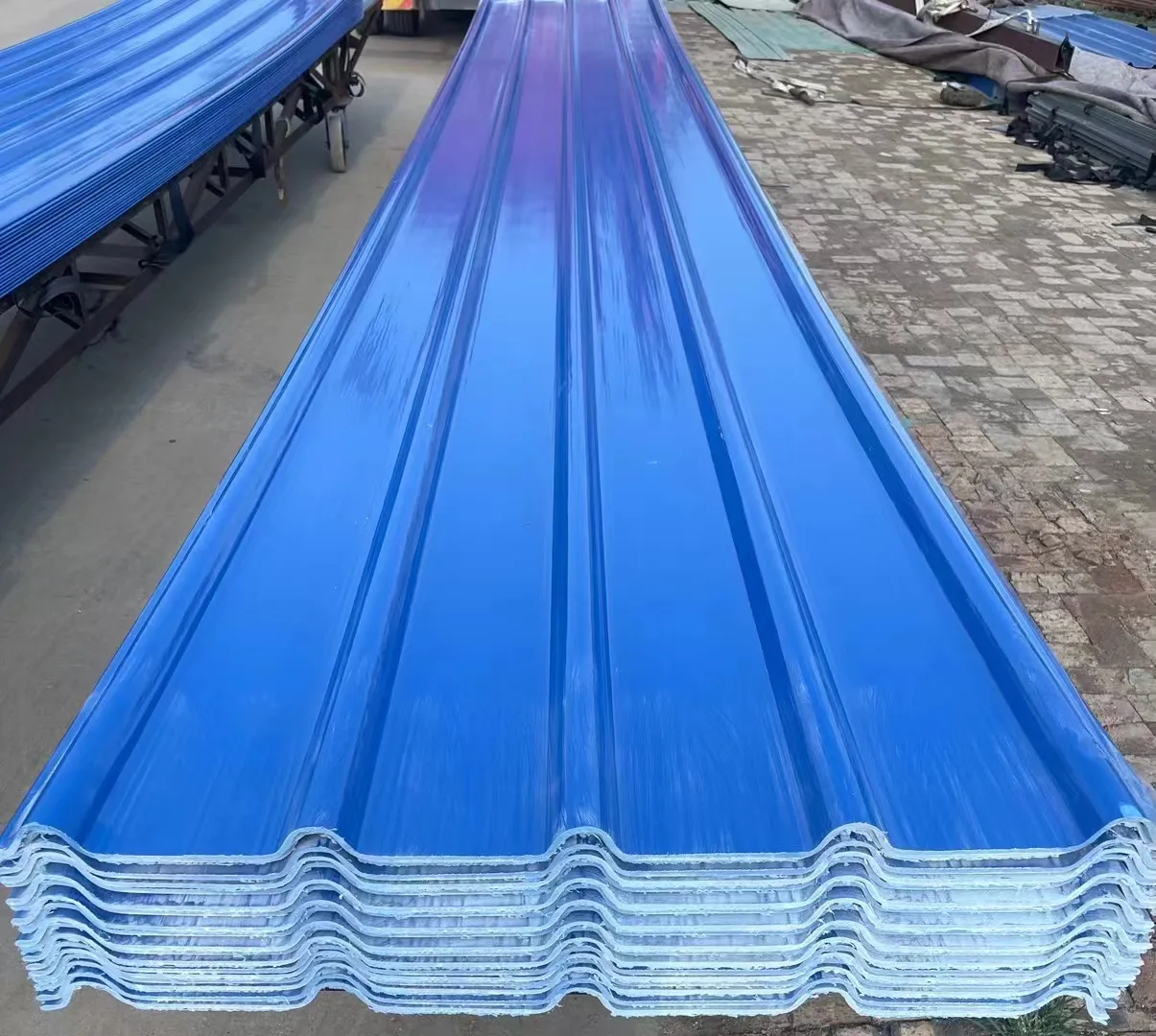 Uv Protected And Transparent Fiberglass Roofing Materials Corrugated Frp Sheet Manufacturers