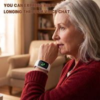 Montre connectée 4G 2026 avec bouton SOS, écran TFT, navigation GPS, alarme de chute, base de charge, double SIM, suivi du sommeil, suivi d'activité et télécommande